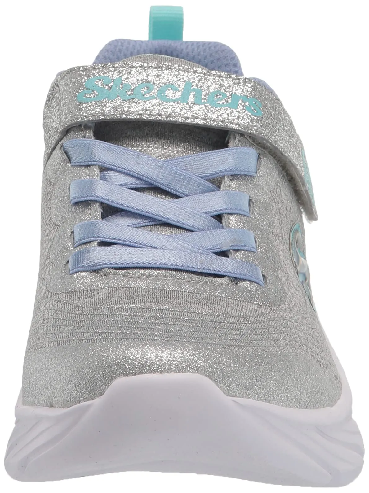 Skechers Unisex-Child Infinte Light Grey Fashion Sticky Strap Casual Sneakers